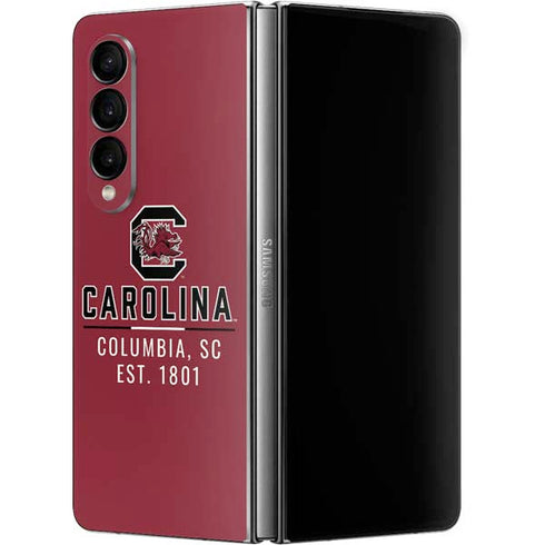 University of South Carolina Columbia SC, EST. 1801 Galaxy Z Fold4 5G Skin