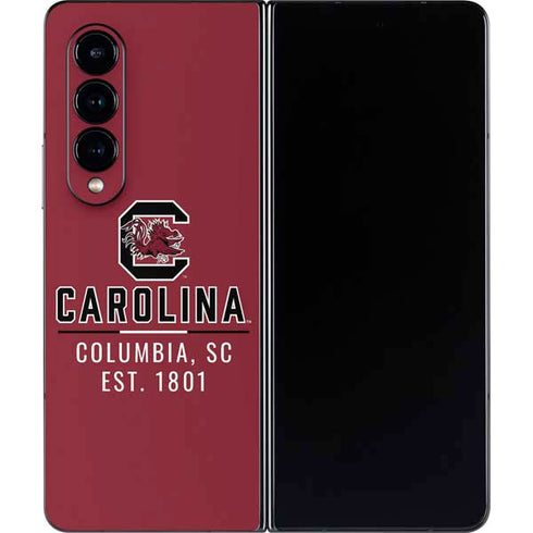 University of South Carolina Columbia SC, EST. 1801 Galaxy Z Fold4 5G Skin