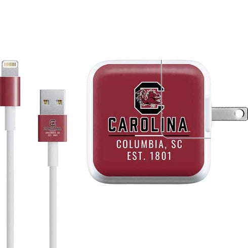 University of South Carolina Columbia SC, EST. 1801 iPad Charger (10W USB) Skin