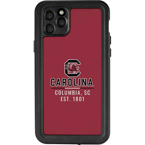 University of South Carolina Columbia SC, EST. 1801 iPhone 11 Pro Max Waterproof Case