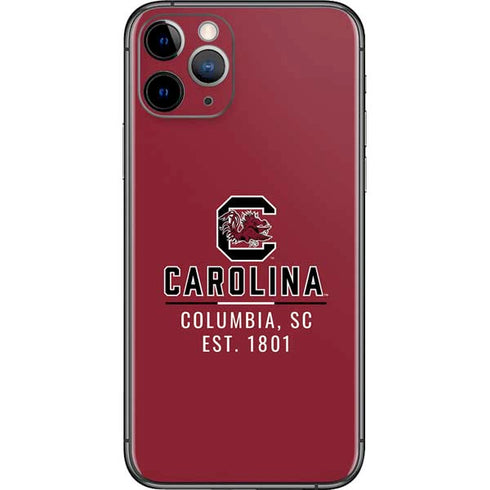 University of South Carolina Columbia SC, EST. 1801 iPhone 11 Pro Skin