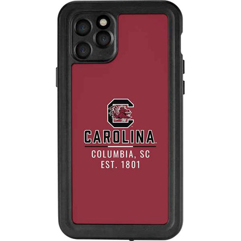 University of South Carolina Columbia SC, EST. 1801 iPhone 11 Pro Waterproof Case