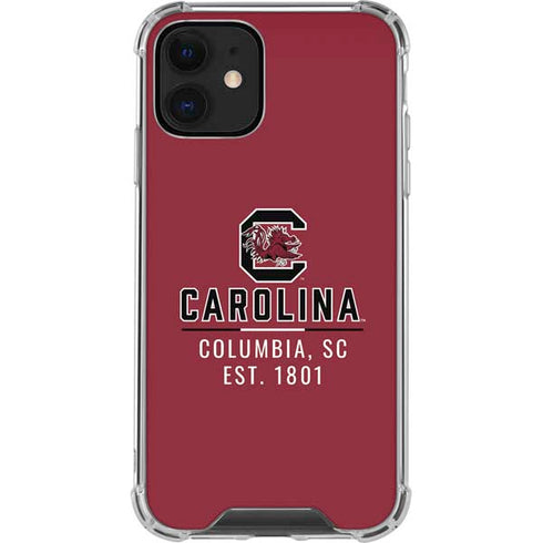 University of South Carolina Columbia SC, EST. 1801 iPhone 12 Clear Case
