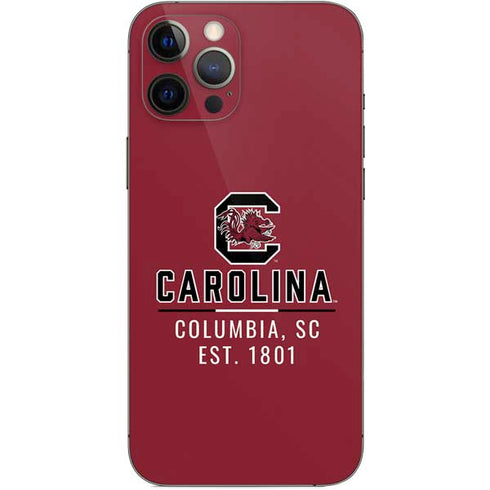 University of South Carolina Columbia SC, EST. 1801 iPhone 12 Pro Max Skin
