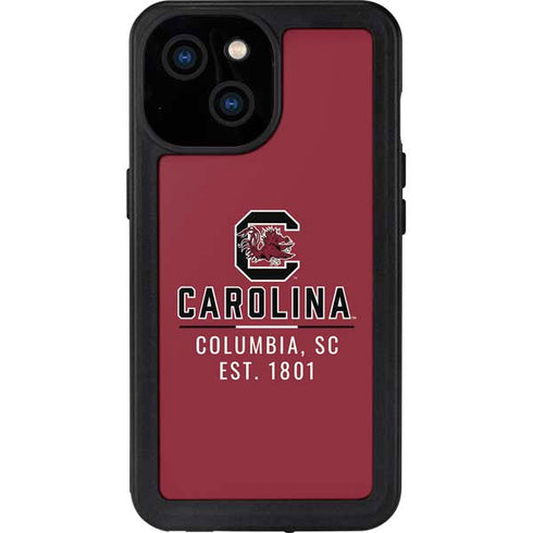 University of South Carolina Columbia SC, EST. 1801 iPhone 13 Mini Waterproof Case