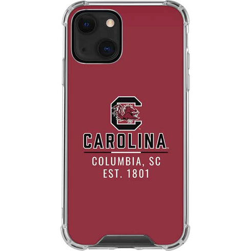 University of South Carolina Columbia SC, EST. 1801 iPhone 14 Plus Clear Case