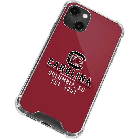 University of South Carolina Columbia SC, EST. 1801 iPhone 14 Plus Clear Case