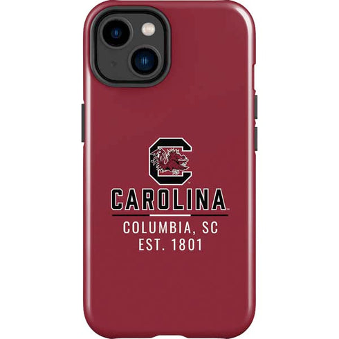 University of South Carolina Columbia SC, EST. 1801 iPhone 14 Plus Impact Case
