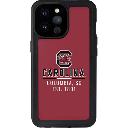 University of South Carolina Columbia SC, EST. 1801 iPhone 14 Pro Max Waterproof Case