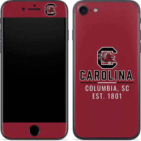 University of South Carolina Columbia SC, EST. 1801 iPhone 8 Skin