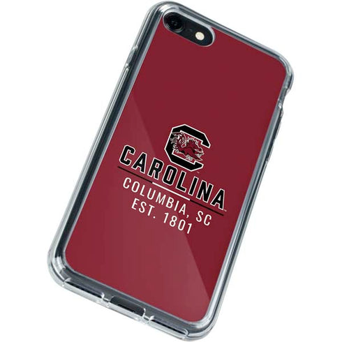 University of South Carolina Columbia SC, EST. 1801 iPhone SE (2nd & 3rd Gen) Clear Case