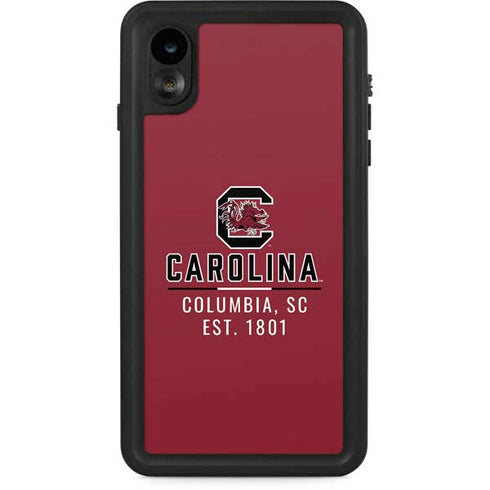 University of South Carolina Columbia SC, EST. 1801 iPhone XR Waterproof Case