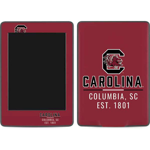 University of South Carolina Columbia SC, EST. 1801 Amazon Kindle Skin