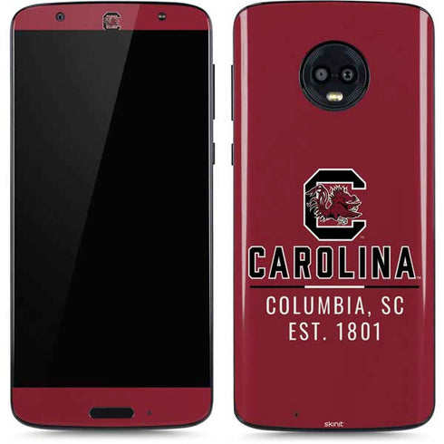 University of South Carolina Columbia SC, EST. 1801 Moto G6 Skin