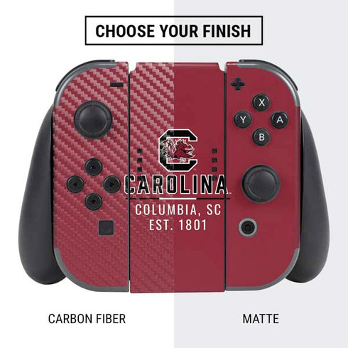 University of South Carolina Columbia SC, EST. 1801 Nintendo Switch Bundle Skin