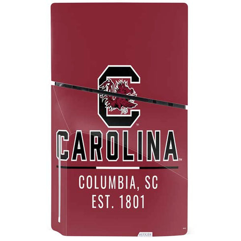 University of South Carolina Columbia SC, EST. 1801 PS5 Slim Disk Console Skin