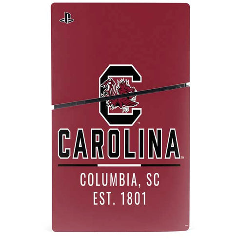 University of South Carolina Columbia SC, EST. 1801 PS5 Slim Digital Edition Bundle Skin
