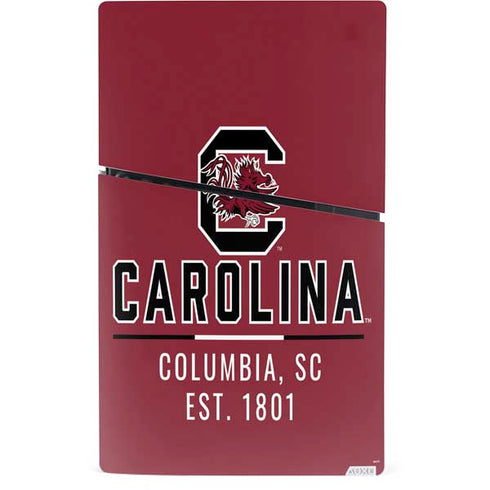 University of South Carolina Columbia SC, EST. 1801 PS5 Slim Digital Edition Console Skin