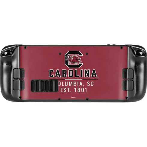 University of South Carolina Columbia SC, EST. 1801 Steam Deck Handheld Gaming Computer Skin