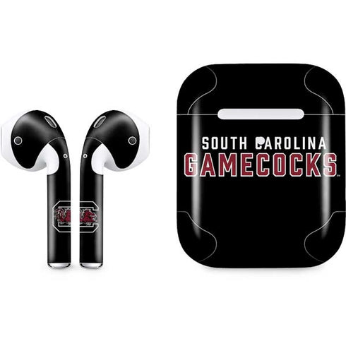 University of South Carolina Gamecocks Black Apple AirPods 2 Skin
