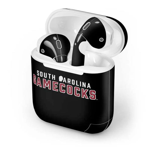 University of South Carolina Gamecocks Black Apple AirPods 2 Skin