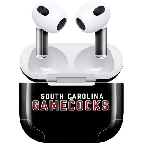 University of South Carolina Gamecocks Black Apple AirPods (3rd Gen 2021) Skin
