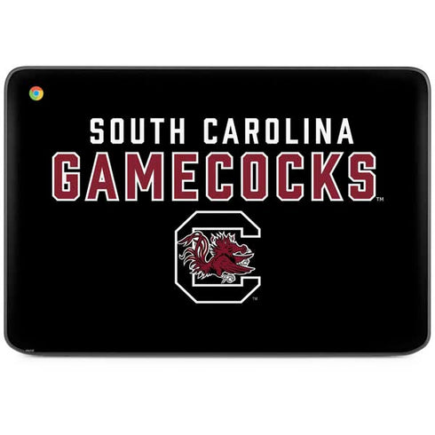 University of South Carolina Gamecocks Black HP Chromebook Skin