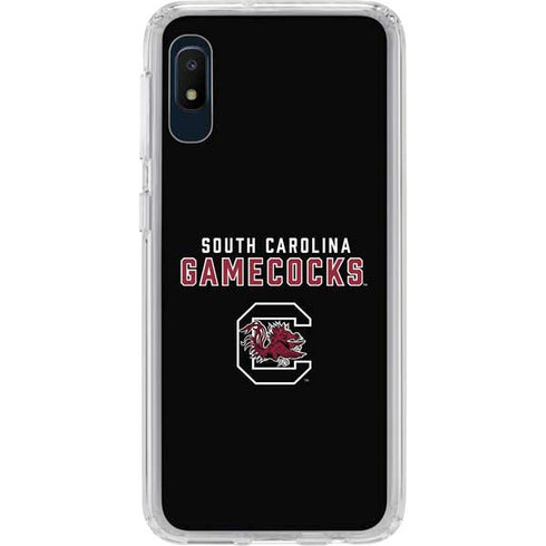 University of South Carolina Gamecocks Black Galaxy A10e Clear Case