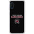University of South Carolina Gamecocks Black Galaxy A10e Clear Case