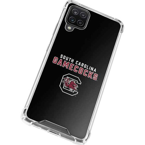 University of South Carolina Gamecocks Black Galaxy A12 Clear Case