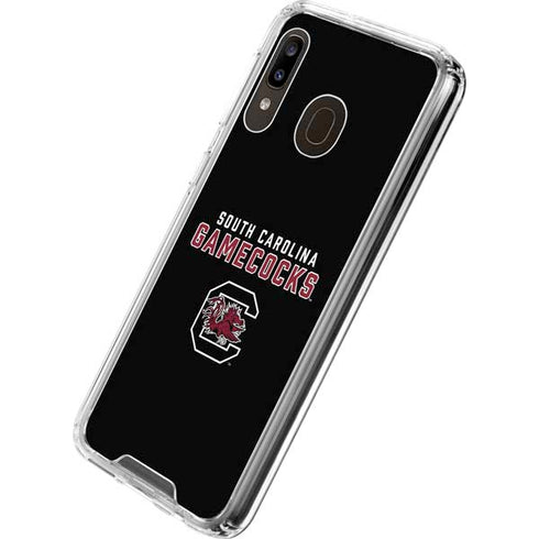University of South Carolina Gamecocks Black Galaxy A30 Clear Case