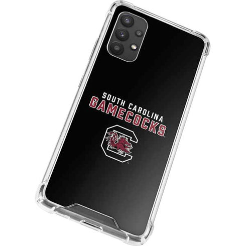 University of South Carolina Gamecocks Black Galaxy A32 5G Clear Case