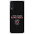 University of South Carolina Gamecocks Black Galaxy A50 Clear Case