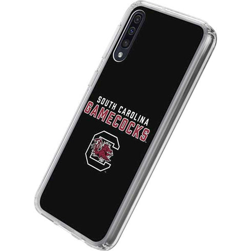 University of South Carolina Gamecocks Black Galaxy A50 Clear Case