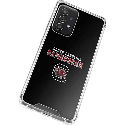 University of South Carolina Gamecocks Black Galaxy A52 5G Clear Case