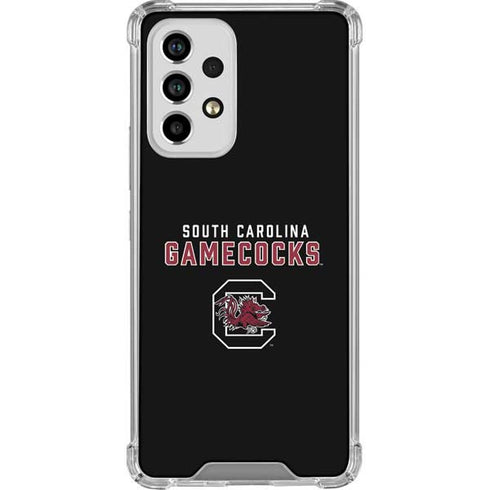 University of South Carolina Gamecocks Black Galaxy A53 5G Clear Case