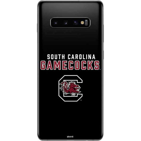 University of South Carolina Gamecocks Black Galaxy S10 Plus Skin