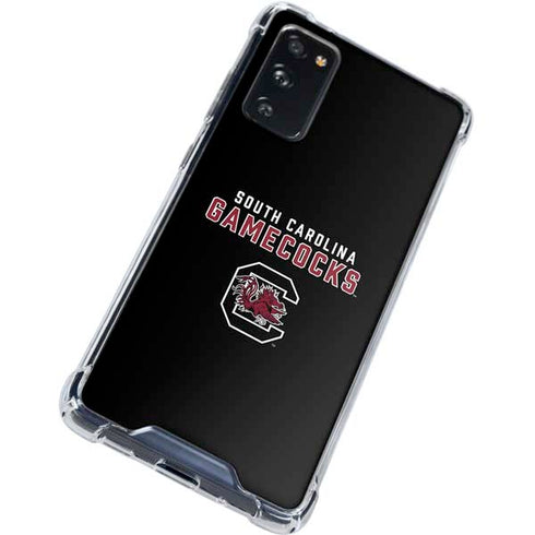 University of South Carolina Gamecocks Black Galaxy S20 FE Clear Case