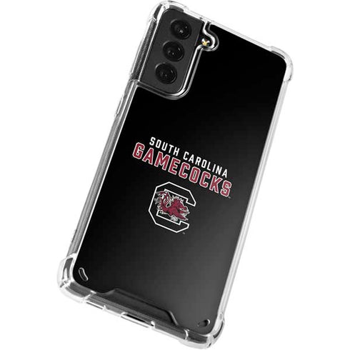 University of South Carolina Gamecocks Black Galaxy S21 5G Clear Case