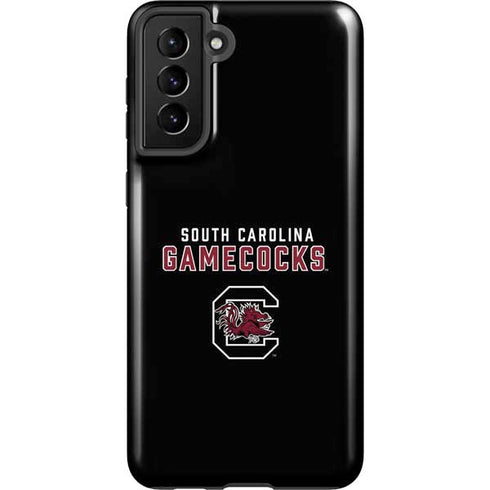 University of South Carolina Gamecocks Black Galaxy S21 FE Pro Case