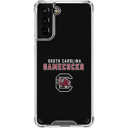 University of South Carolina Gamecocks Black Galaxy S21 Plus 5G Clear Case