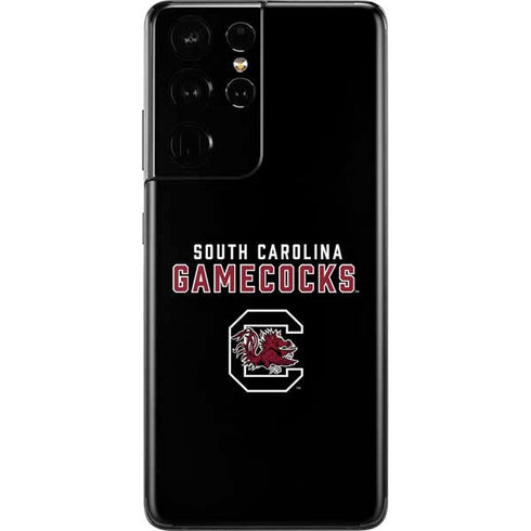 University of South Carolina Gamecocks Black Galaxy S21 Ultra 5G Skin