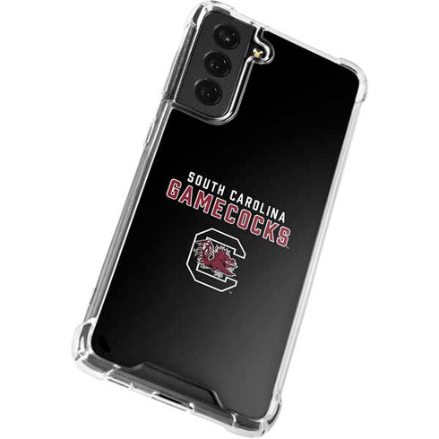 University of South Carolina Gamecocks Black Galaxy S22 Plus Clear Case