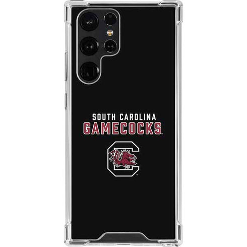 University of South Carolina Gamecocks Black Galaxy S22 Ultra Clear Case