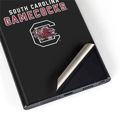 University of South Carolina Gamecocks Black Galaxy S22 Ultra Skin