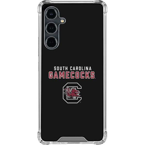 University of South Carolina Gamecocks Black Galaxy S23 FE Clear Case