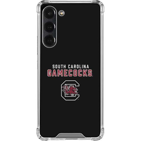 University of South Carolina Gamecocks Black Galaxy S23 Plus Clear Case
