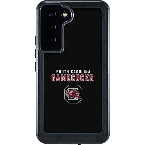 University of South Carolina Gamecocks Black Galaxy S23 Plus Waterproof Case