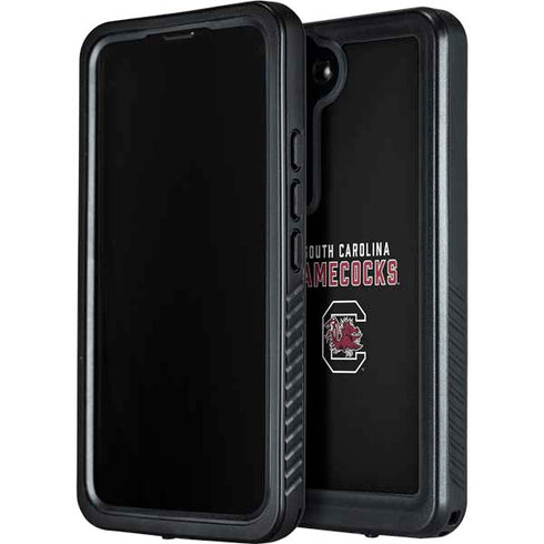 University of South Carolina Gamecocks Black Galaxy S23 Plus Waterproof Case