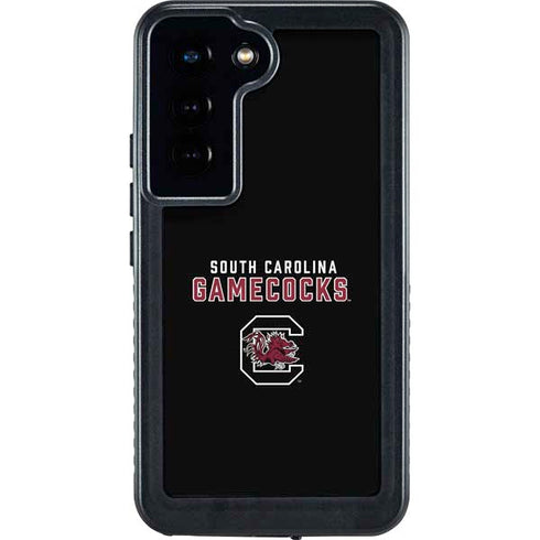 University of South Carolina Gamecocks Black Galaxy S23 Waterproof Case